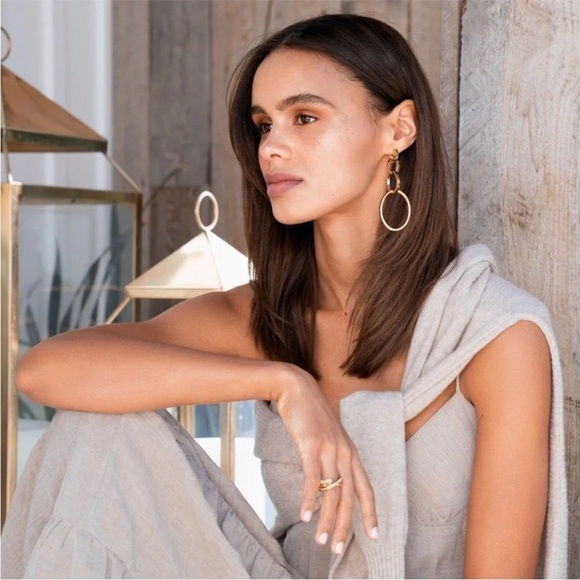 VITA FEDE Cassio Earrings in Gold Wear 10 Ways New With Dust Bag - Picture 1 of 9